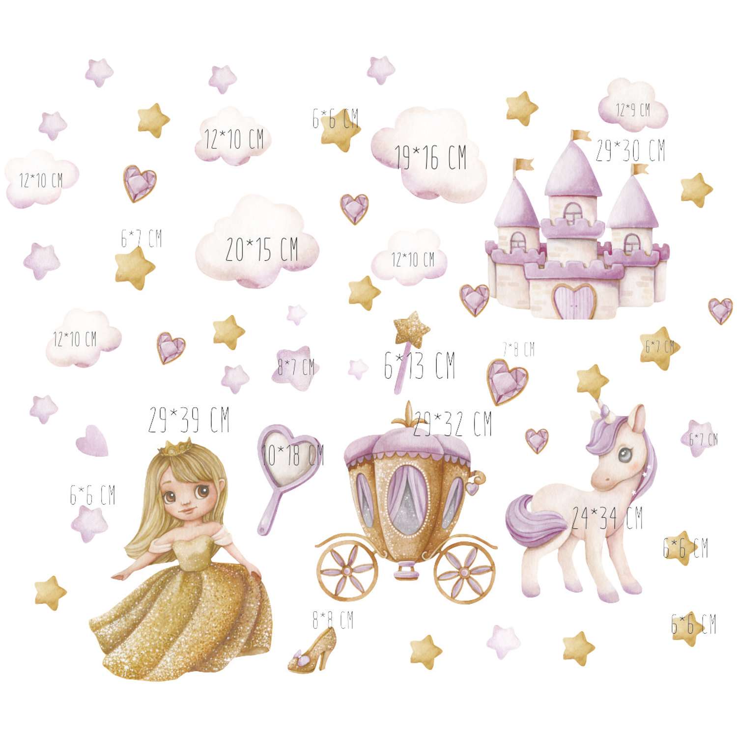 Наклейка интерьерная Candy Corn Принцесса - фото 2
