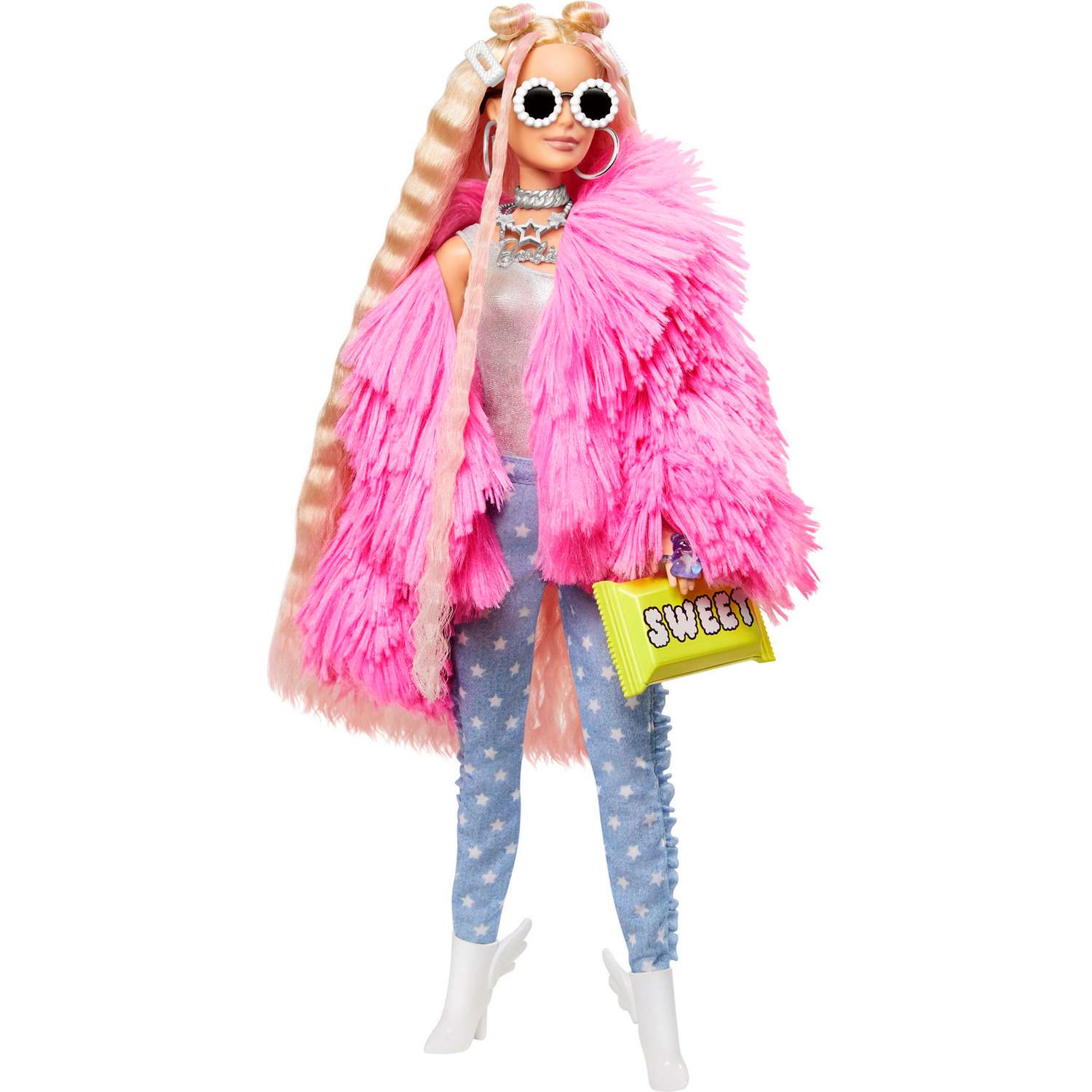Кукла Barbie Экстра в розовой куртке GRN28 GRN28 - фото 4