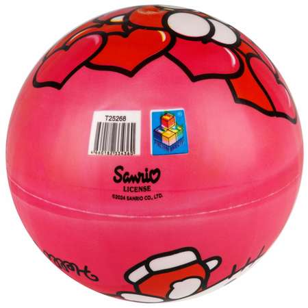 Мяч детский 23 см 1TOY HELLO KITTY резиновый надувной для ребенка игрушки для улицы розовый