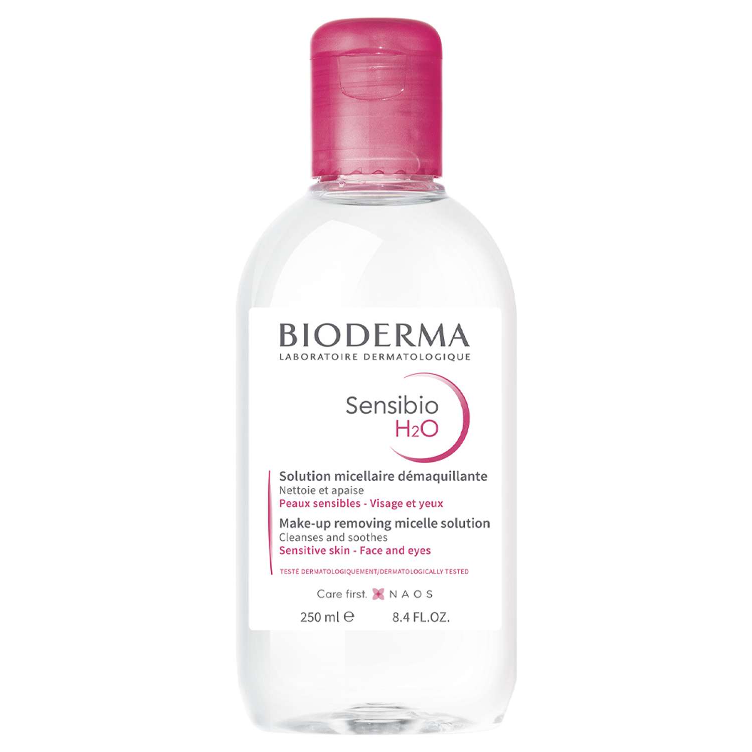 Мицеллярная вода H2O Bioderma Sensibio для очищения нормальной и чувствительной кожи лица 250 мл - фото 1