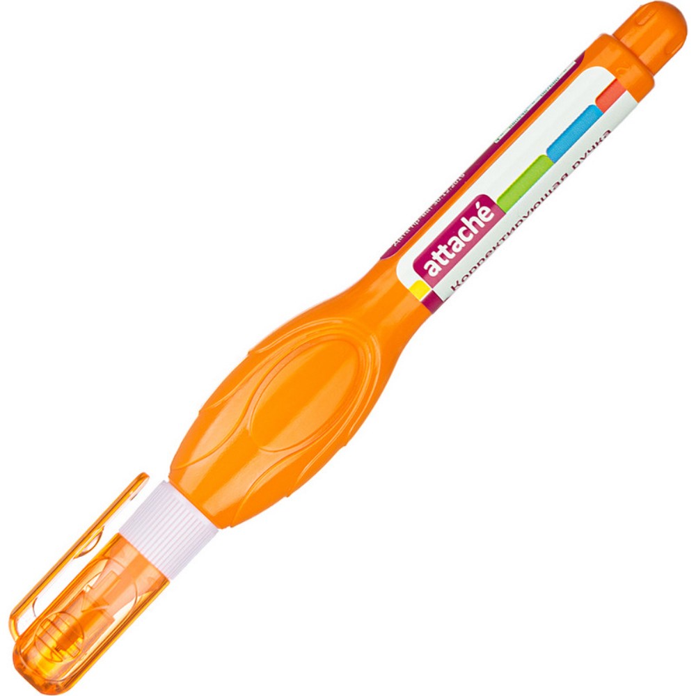 Корректирующий карандаш Attache 5 мл пластиковый наконечник цвет ассорти 20 шт - фото 4