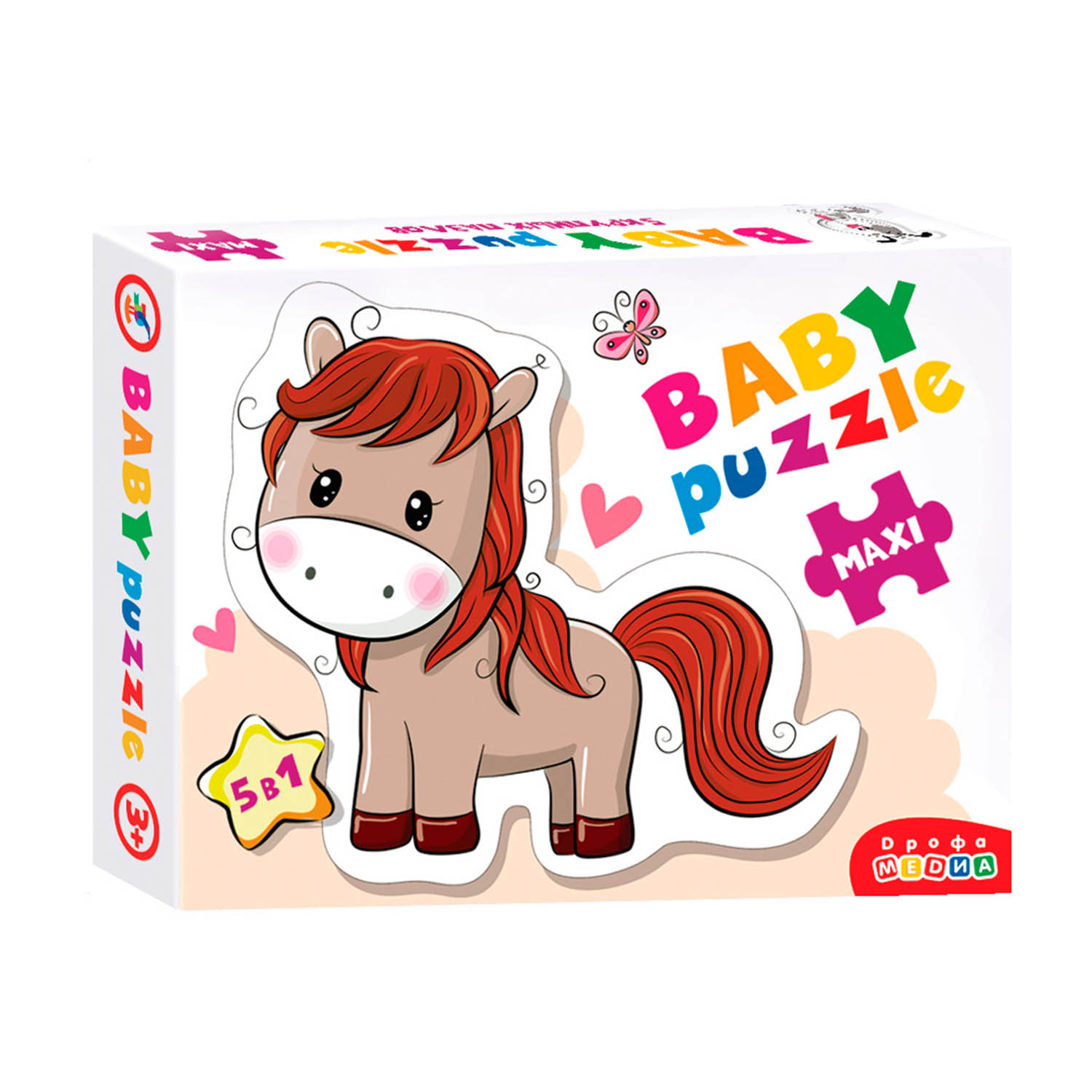 Набор пазлов Дрофа-Медиа Baby Puzzle На ферме 5 фигурок животных 3846 - фото 1