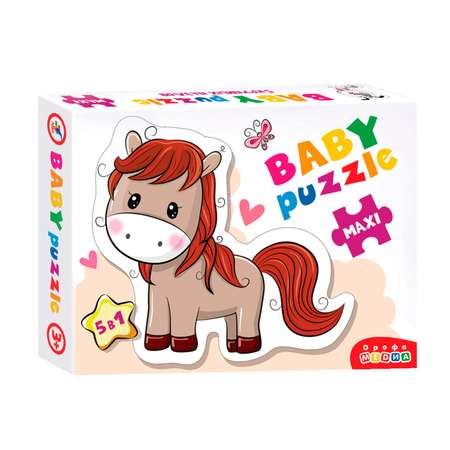 Набор пазлов Дрофа-Медиа Baby Puzzle На ферме 5 фигурок животных 3846