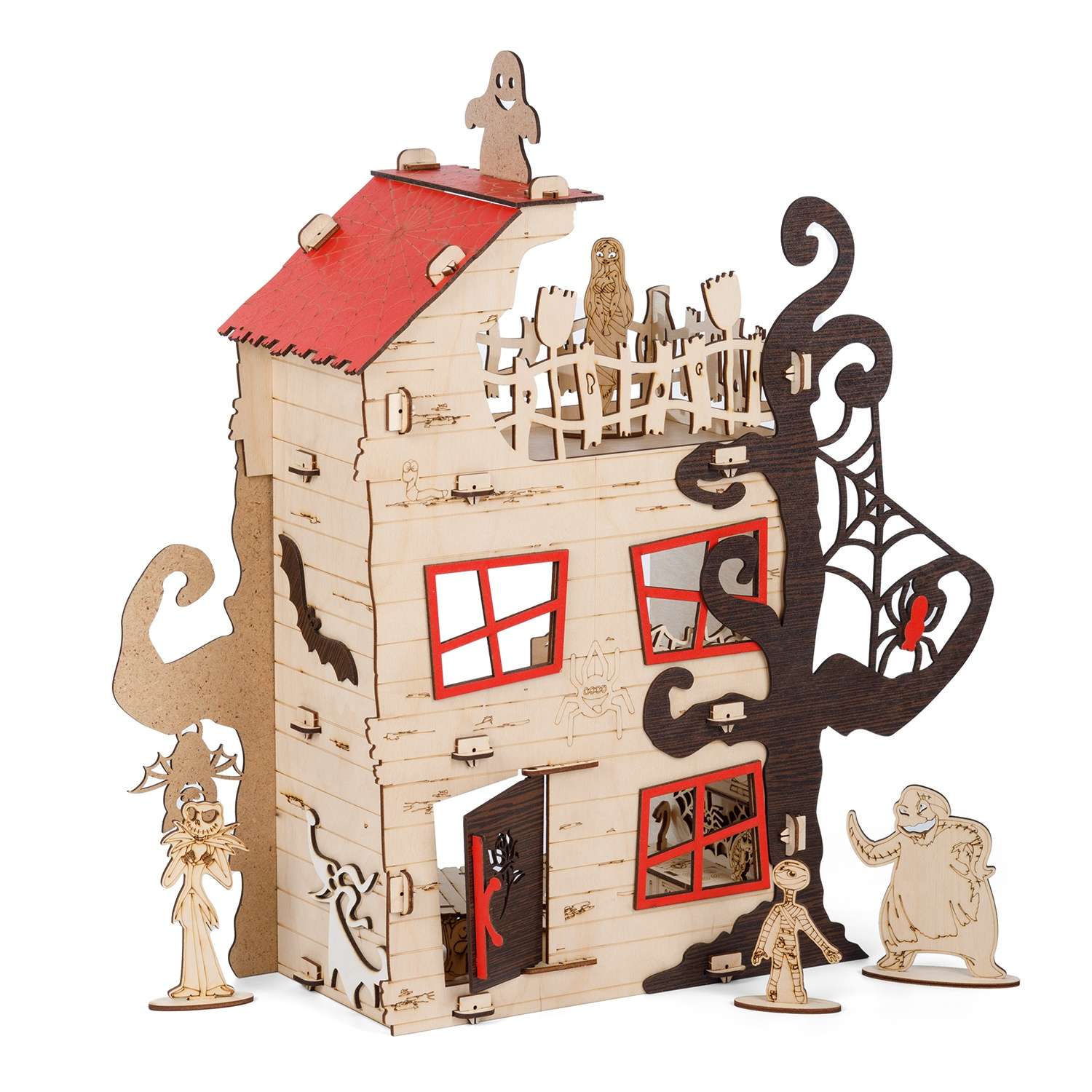 Сборная модель Тутси Дом привидений / мебель и фигуры в комплекте 1-144-2021 - фото 1