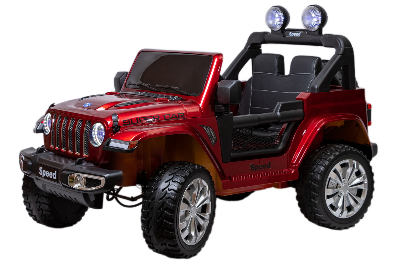 Электромобиль TOYLAND Джип Jeep Rubicon 5016 красный - фото 2