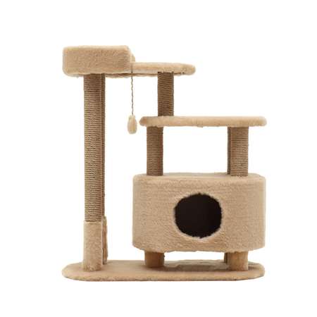 Домики-когтеточки и игровые площадки для кошек