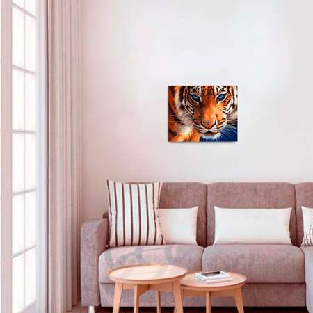 Картина по номерам Цветной Взгляд тигра 40x50 см Цветной