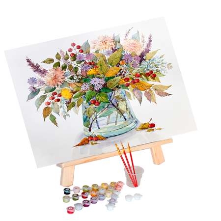 Картина по номерам Цветной Осенний букет 40x50 см