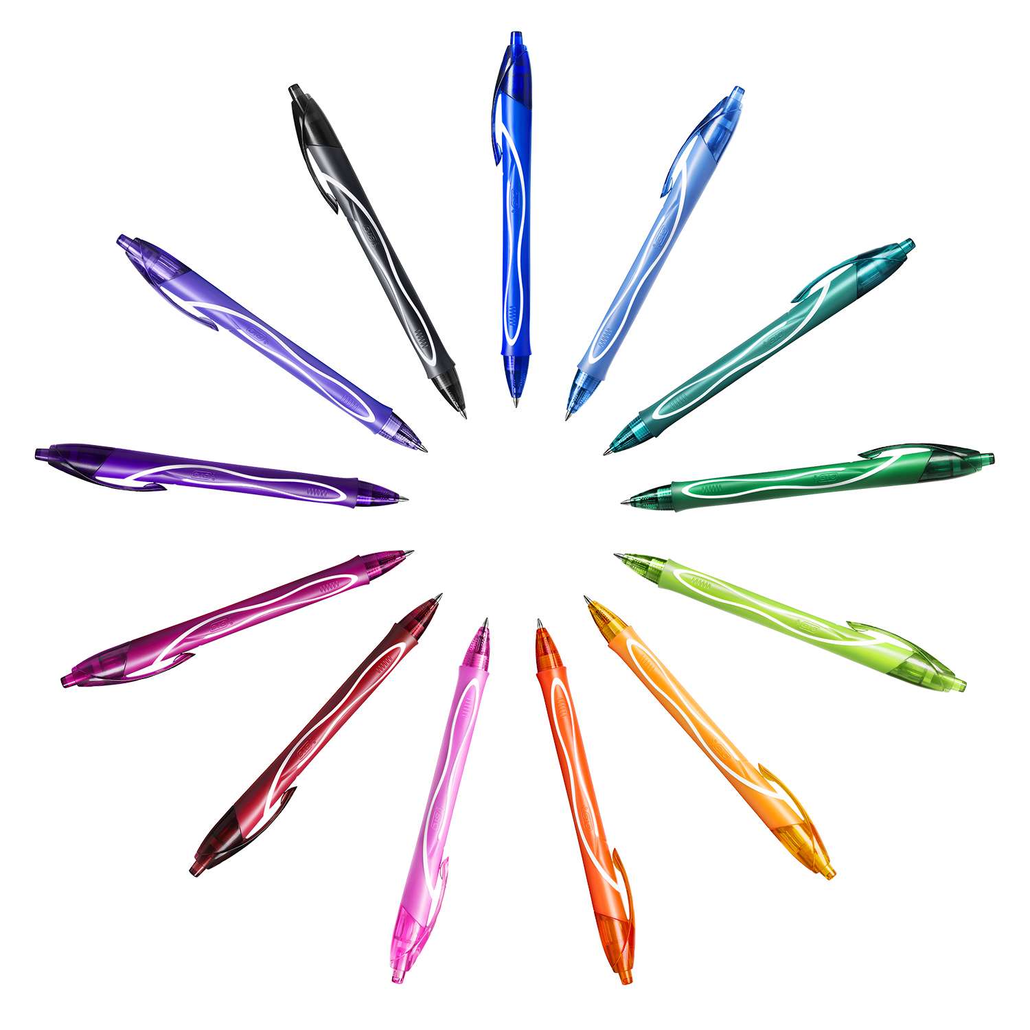 Ручка гелевая BIC Квик Драй 8цветов 8шт 964770 - фото 11