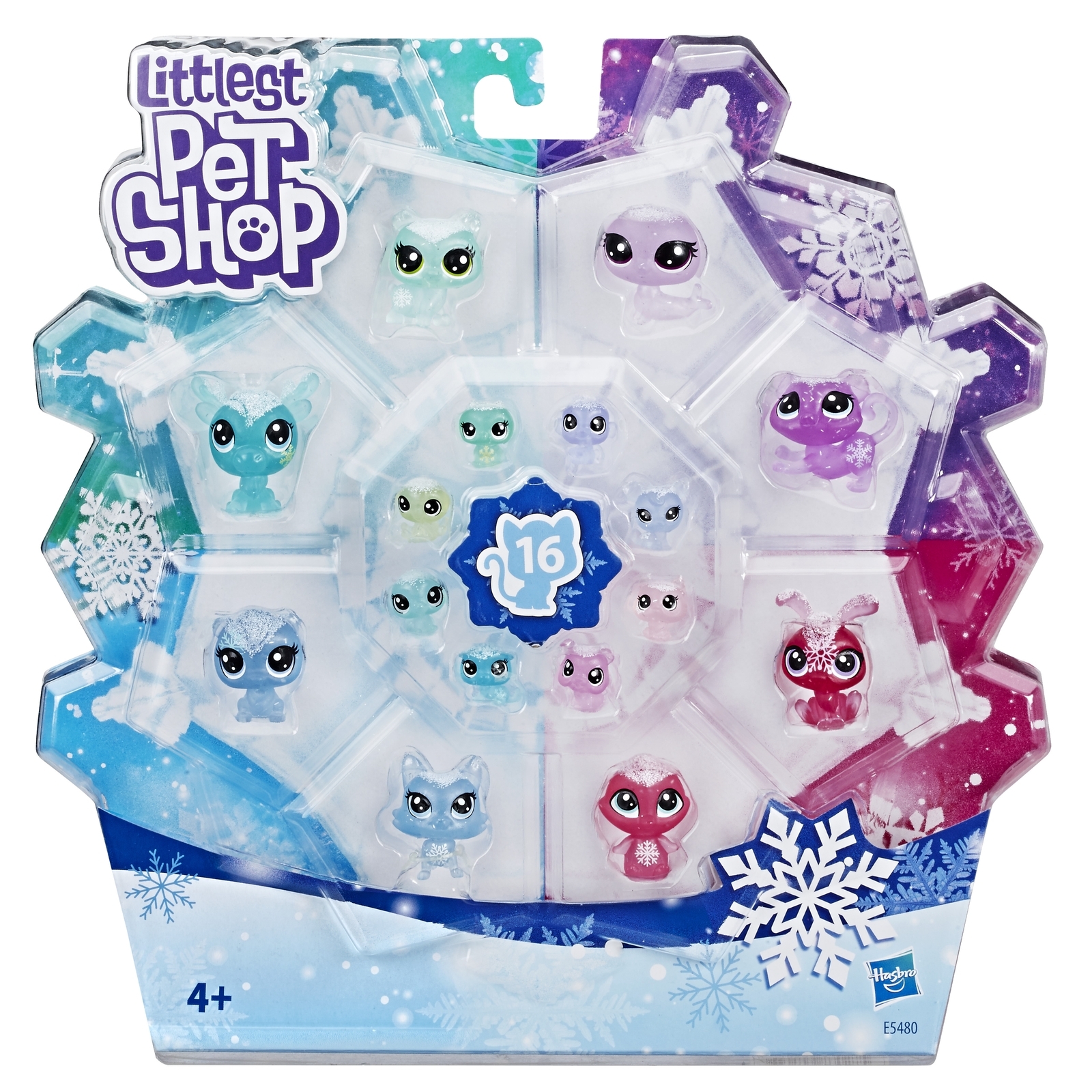 Набор игровой Littlest Pet Shop Холодное царство 16петов E5480EU4 купить по  цене 599 ₽ в интернет-магазине Детский мир