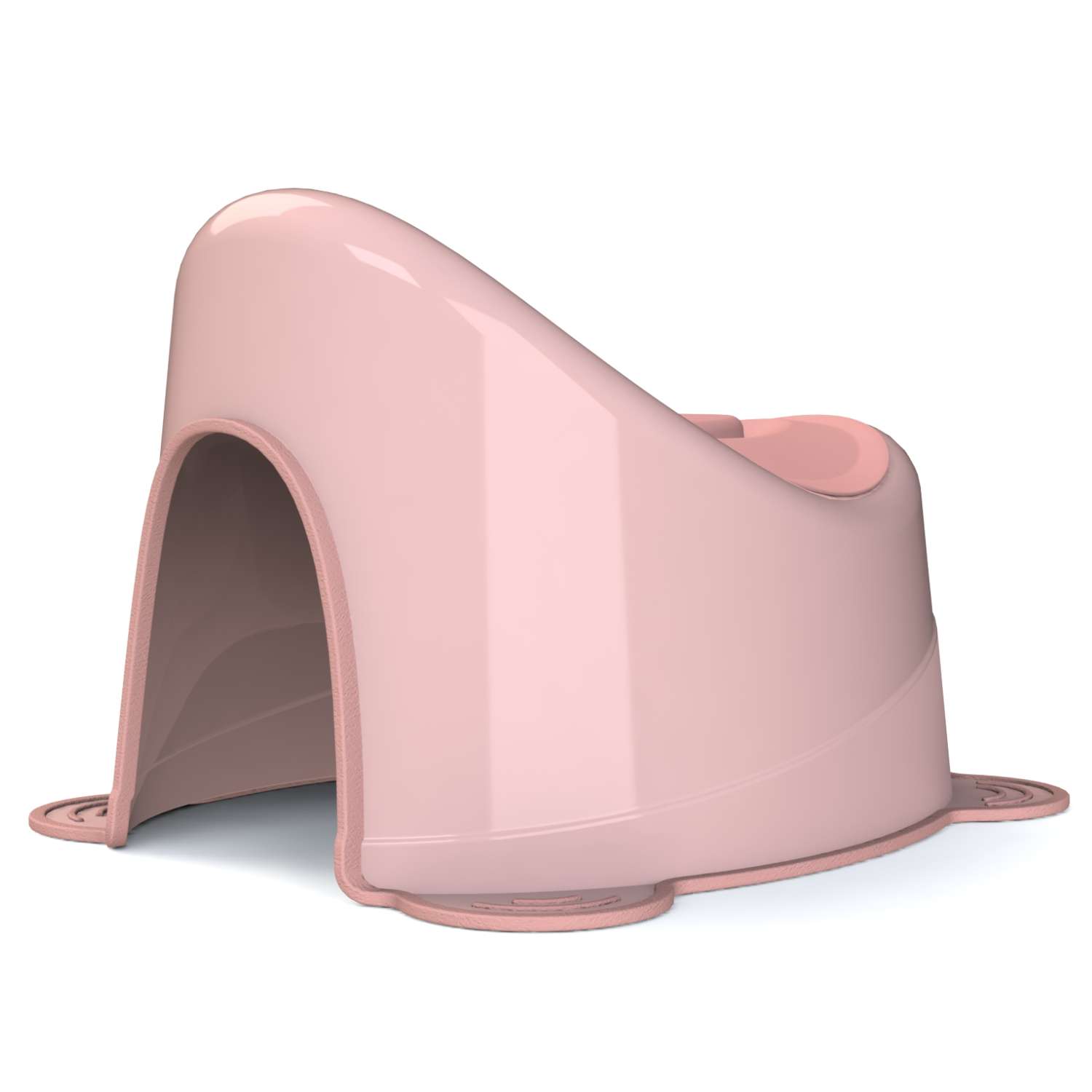 Горшок туалетный KidWick Улитка с крышкой Розовый-Темно-розовый - фото 2