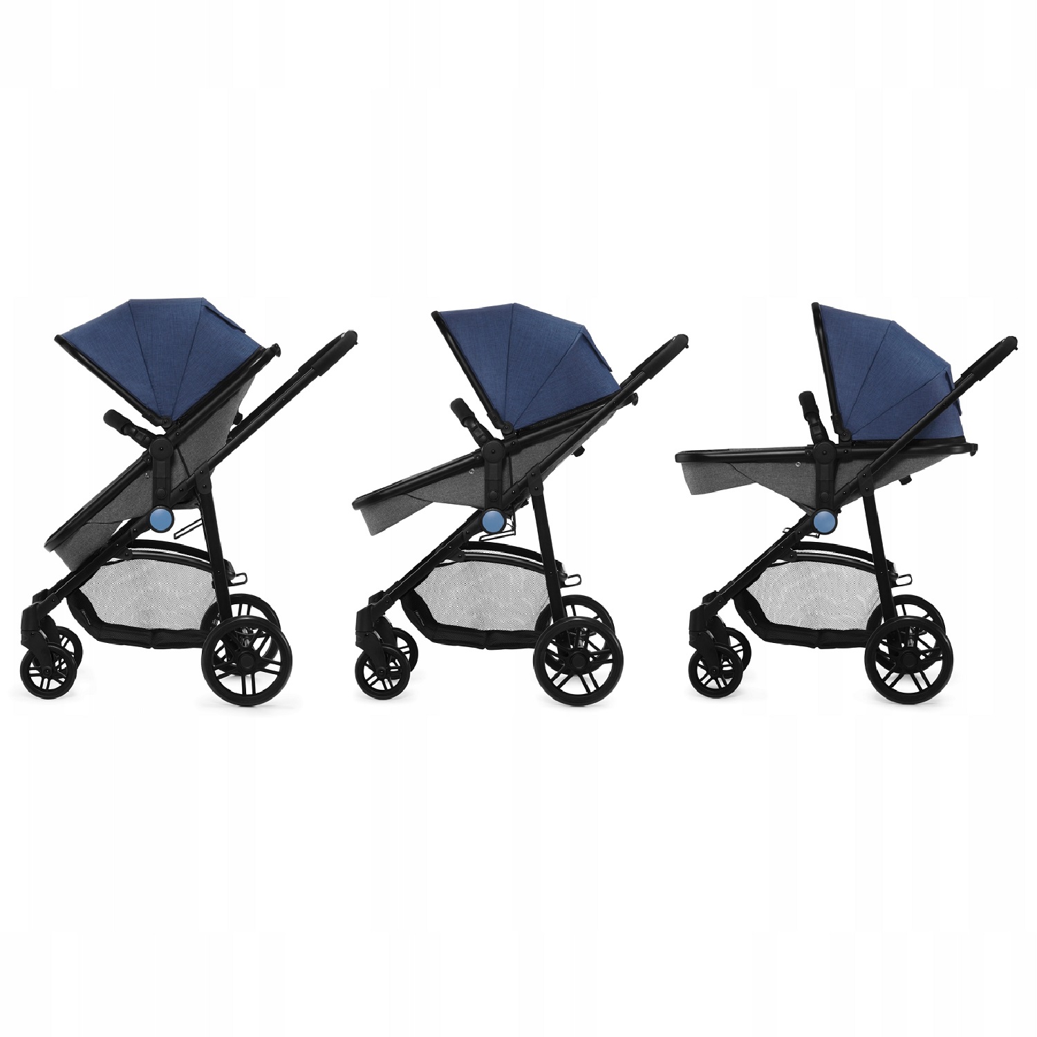 Коляска 3в1 Kinderkraft Juli Denim - фото 11
