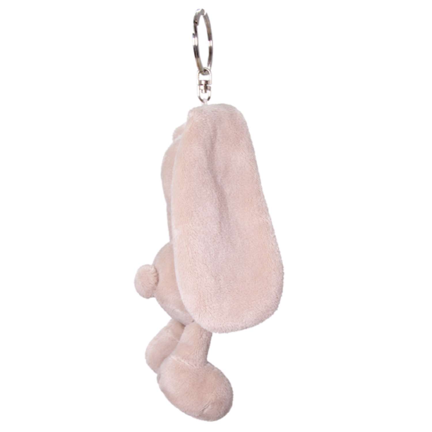 Мягкая игрушка BUDI BASA брелок Зайка Ми с розовым бантом 12 см ABB-008 - фото 3