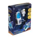 Игровой набор Игроленд Космический корабль с космонавтом Покорители космоса со светом и звуком