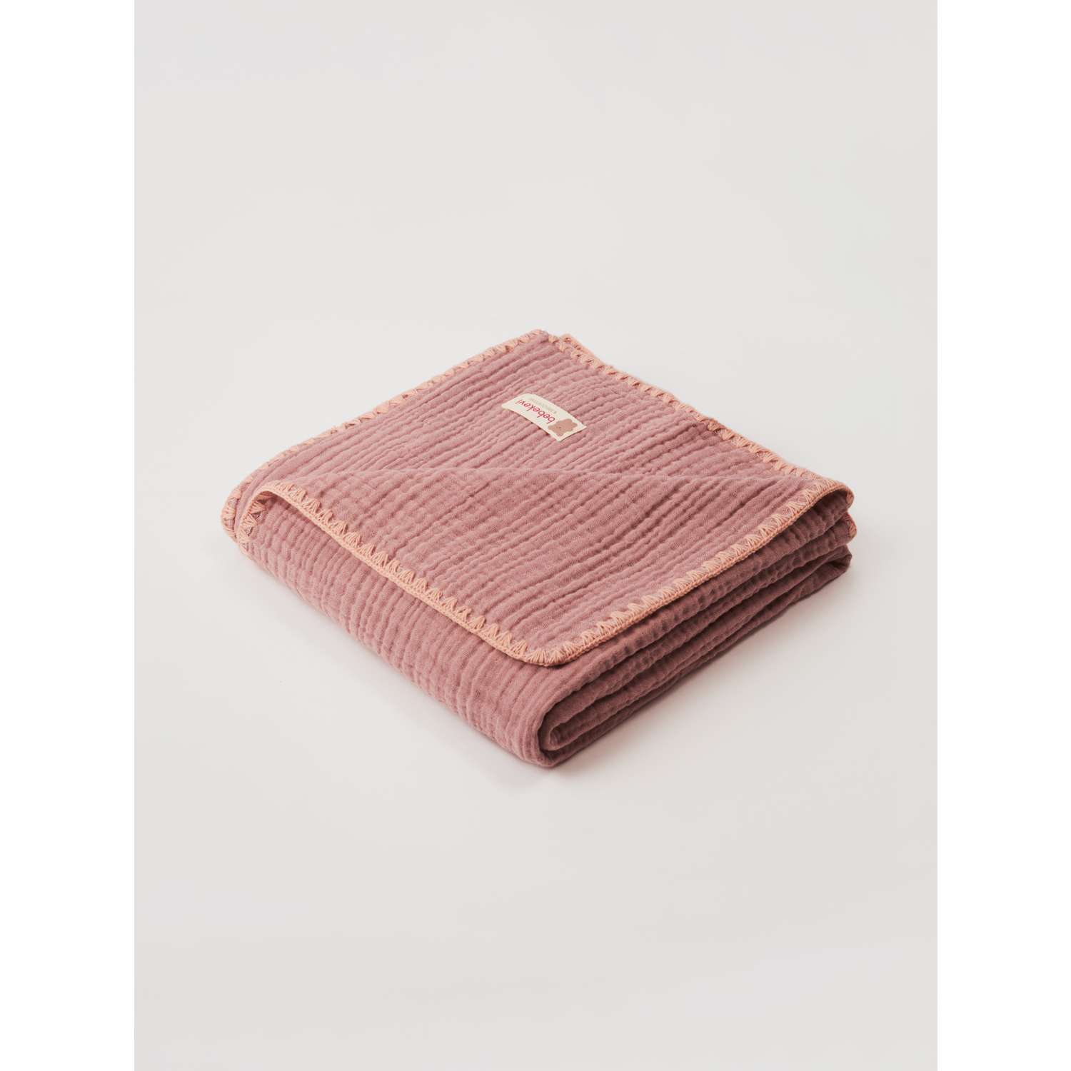 Муслиновое одеяло Bebekevi для новорожденного четырехслойное розовый - фото 2