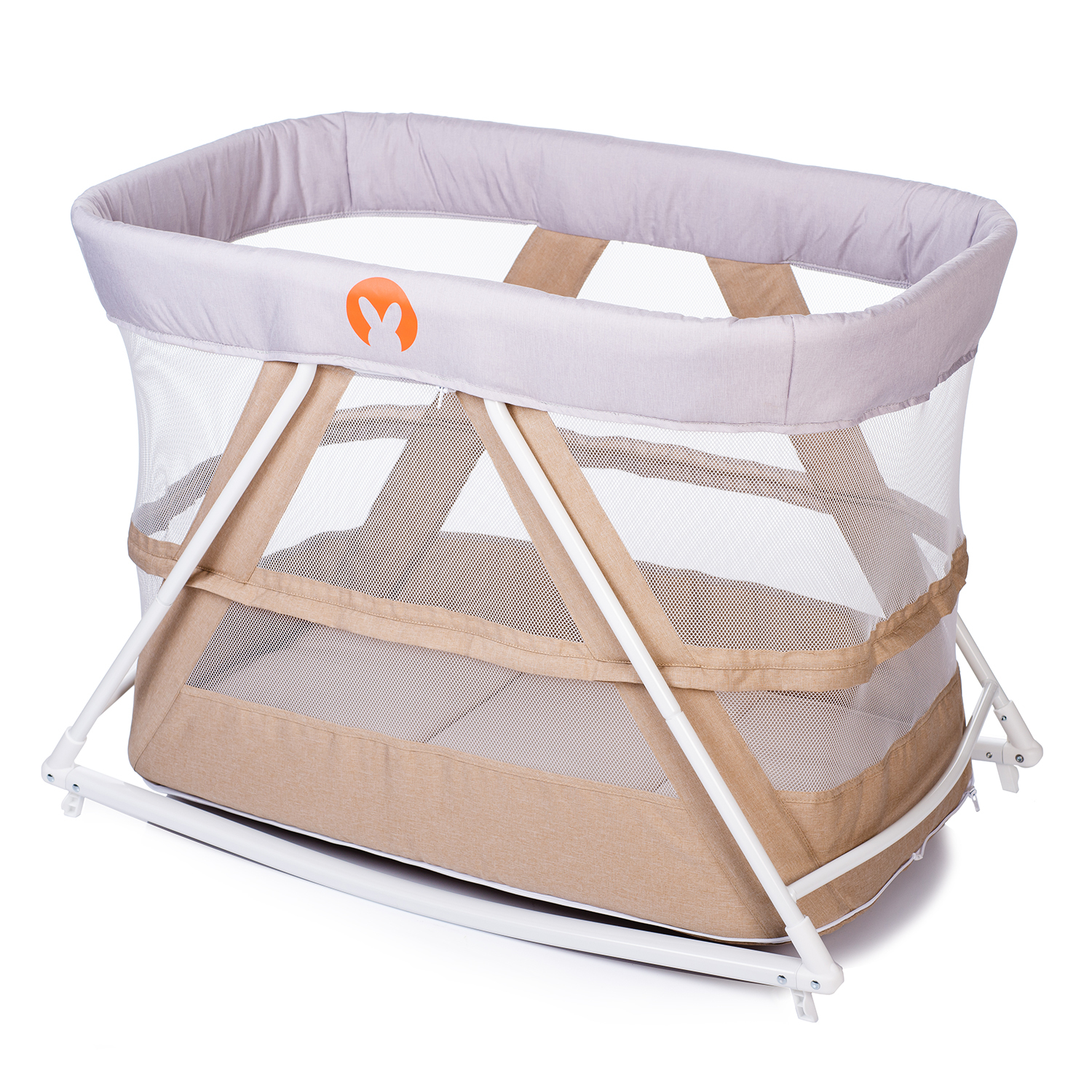 Колыбель-манеж Babyhit Rocking Crib Beige - фото 1