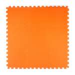Развивающий детский коврик Eco cover игровой мягкий пол для ползания оранжевый 33х33