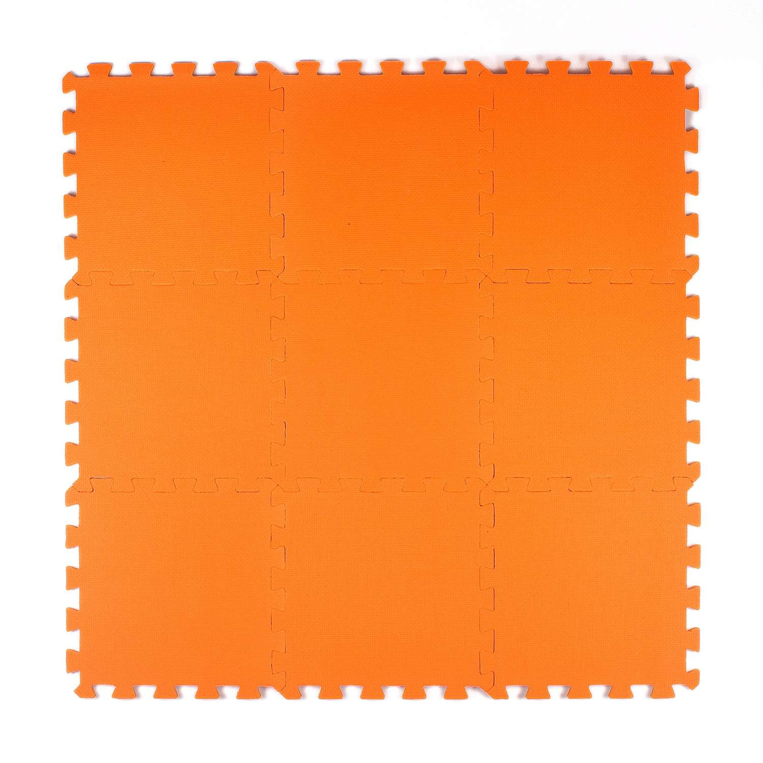 Развивающий детский коврик Eco cover игровой мягкий пол для ползания оранжевый 33х33 - фото 1