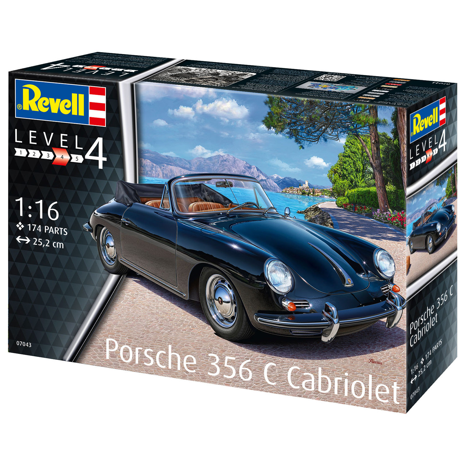 Модель для склейки Revell Porsche 356 Convertible 07043 - фото 3