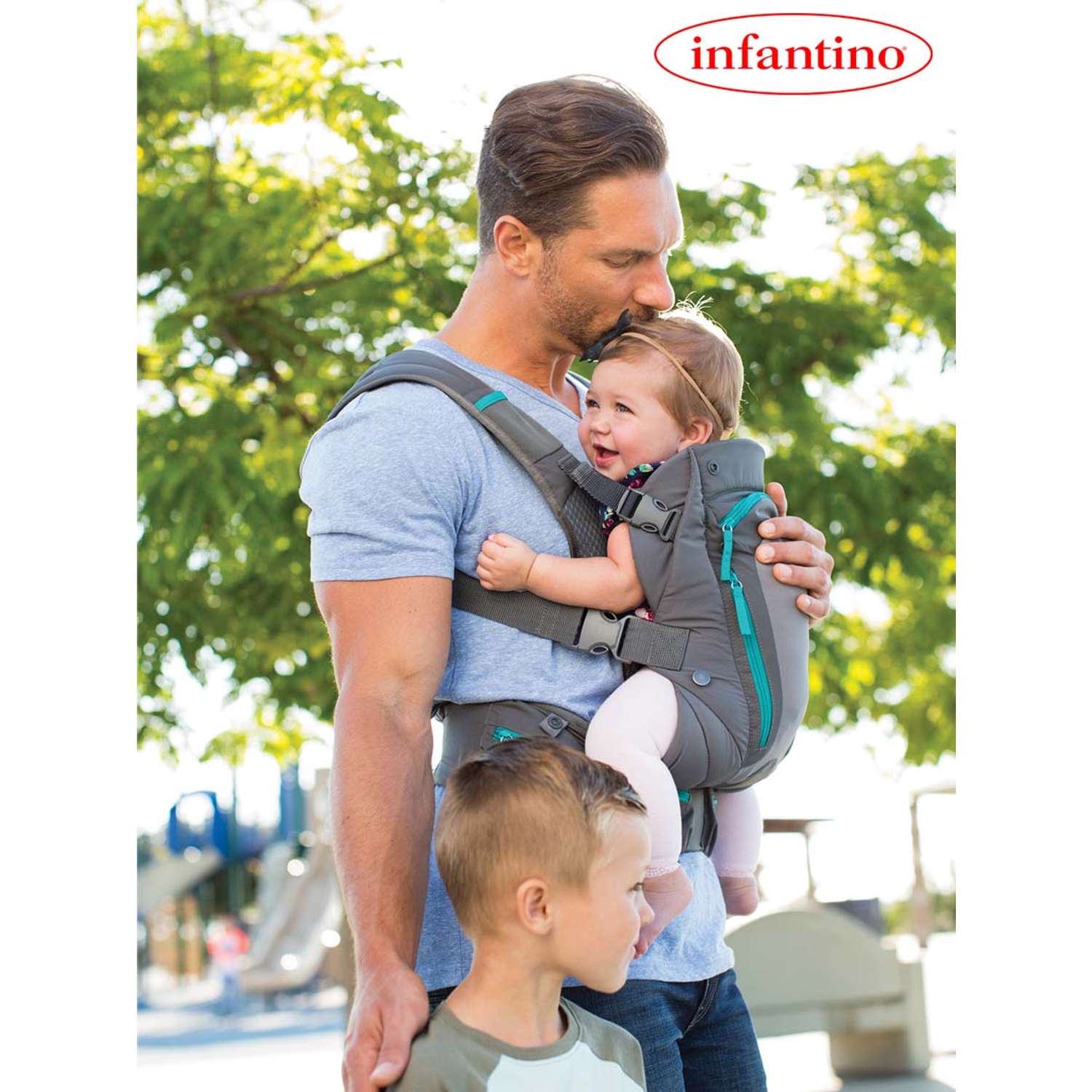 Рюкзак-кенгуру Infantino для малыша с карманами - фото 9