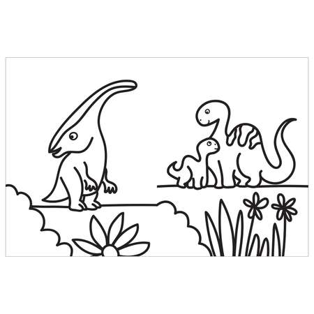 Раскраска Росмэн Моя первая большая раскраска Динозавры
