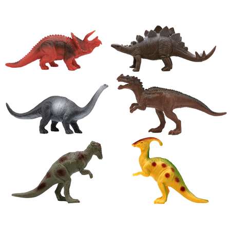 Игровой набор S+S Динозавры с картой обитания внутри 6 шт Zooграфия
