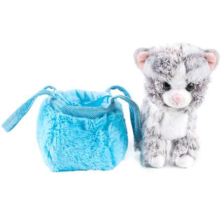Мягкая игрушка Fancy Котик в сумочке-переноске