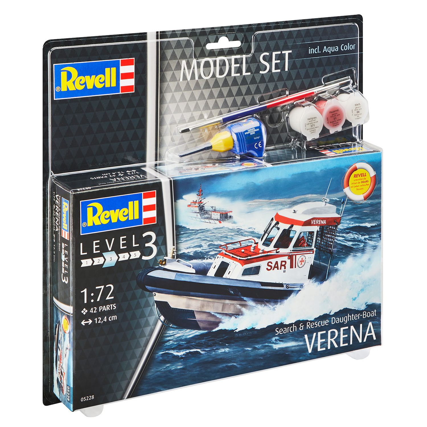 Сборная модель Revell Поисково-спасательное судно DGzRS Verena 65228 - фото 3