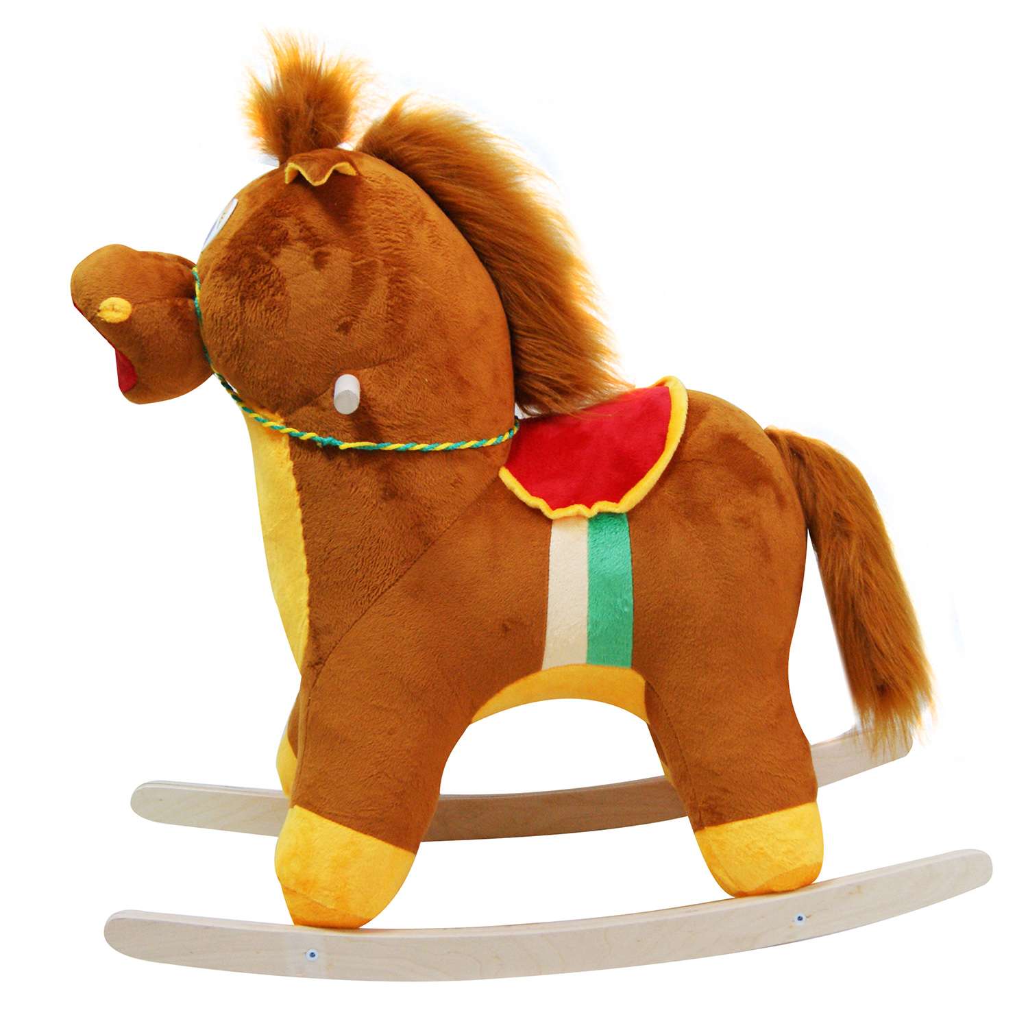 Качалка Тутси Лошадь коричневый+желтый - фото 6