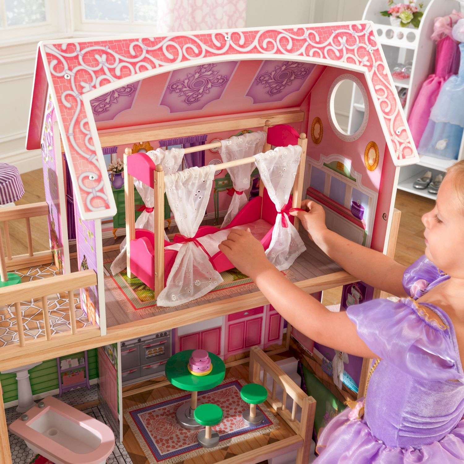 Кукольный домик  KidKraft Ава с мебелью 10 предметов 65900_KE 65900_KE - фото 6