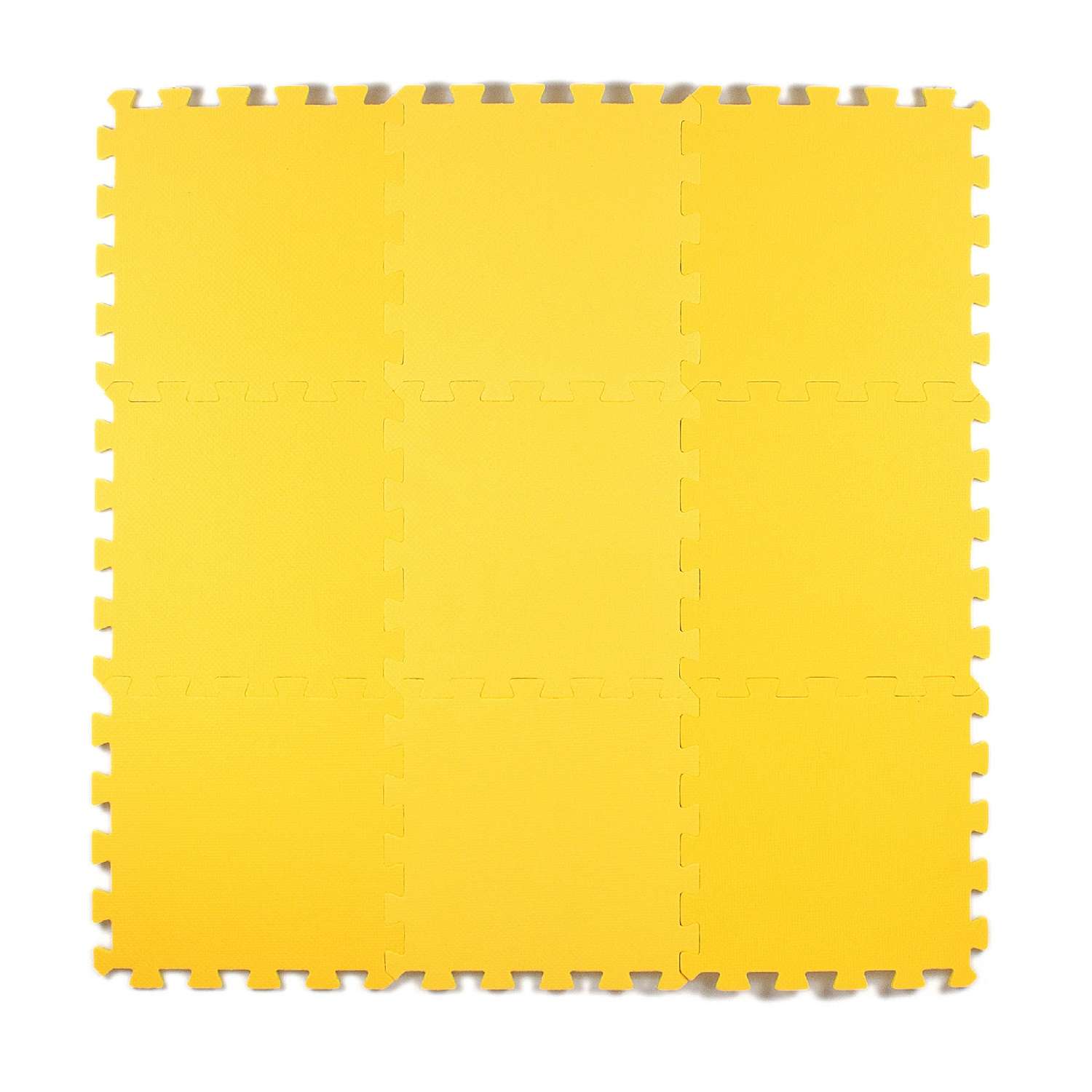 Развивающий детский коврик Eco cover игровой мягкий пол для ползания желтый 33х33 - фото 1