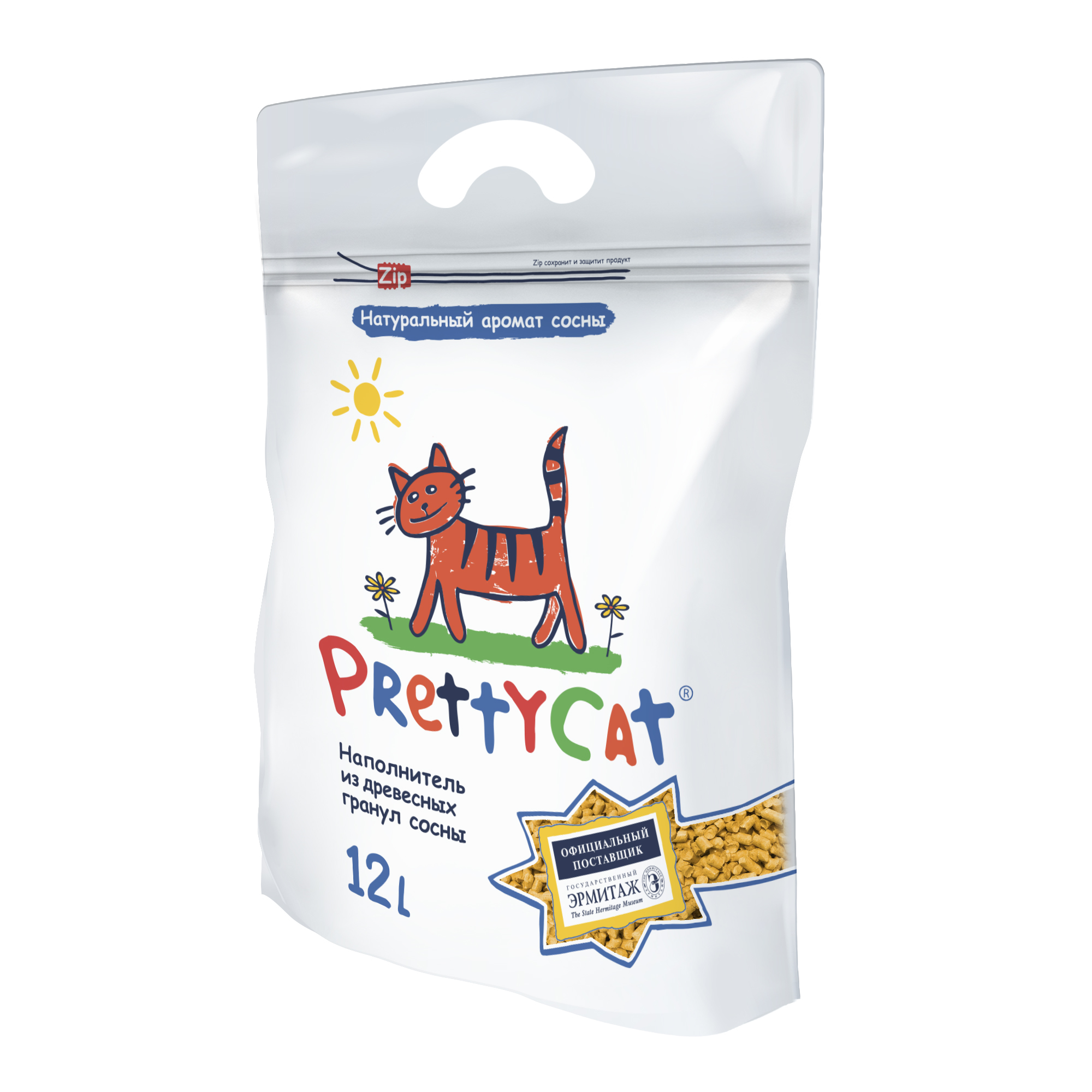 Наполнитель для кошек PrettyCat Wood Granules древесный 12л - фото 2