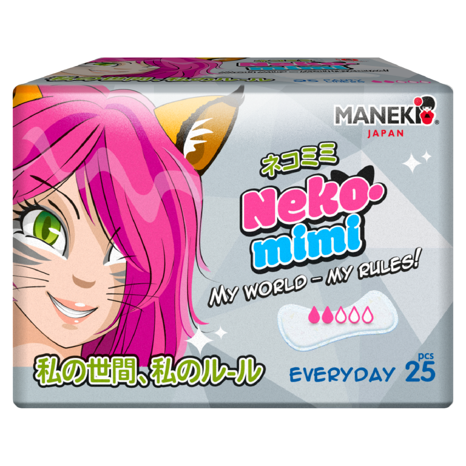 Прокладки Maneki женские Neko-Mimi ежедневные 25 шт - фото 1