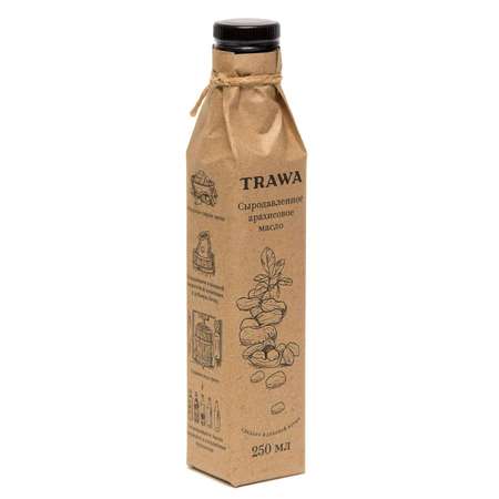 Масло TRAWA сыродавленное арахисовое 250мл