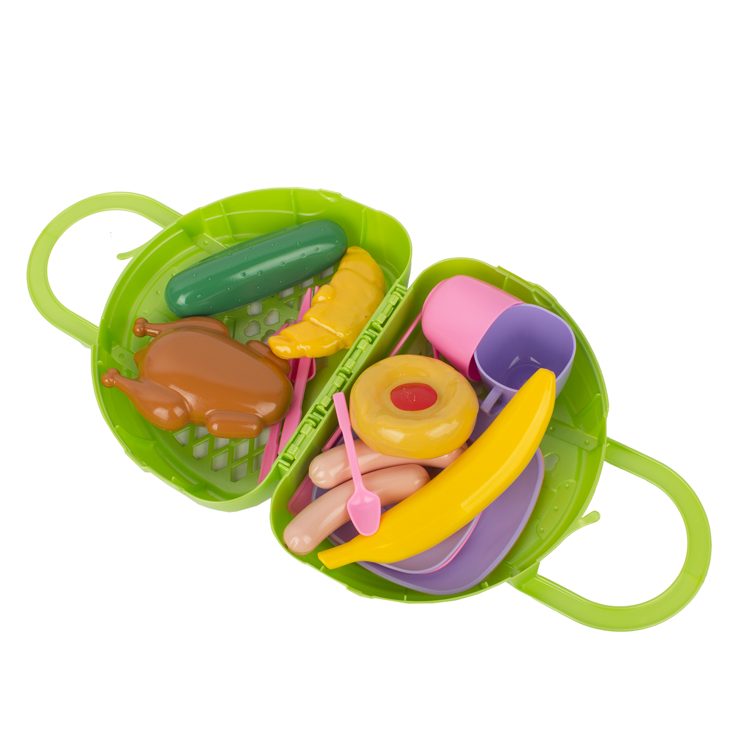 Игровой набор Стром Завтрак путешественника в сумке 21 предмет Зеленый - фото 2