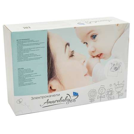 Электрокачели Amarobaby Swinging Baby Бирюзовый