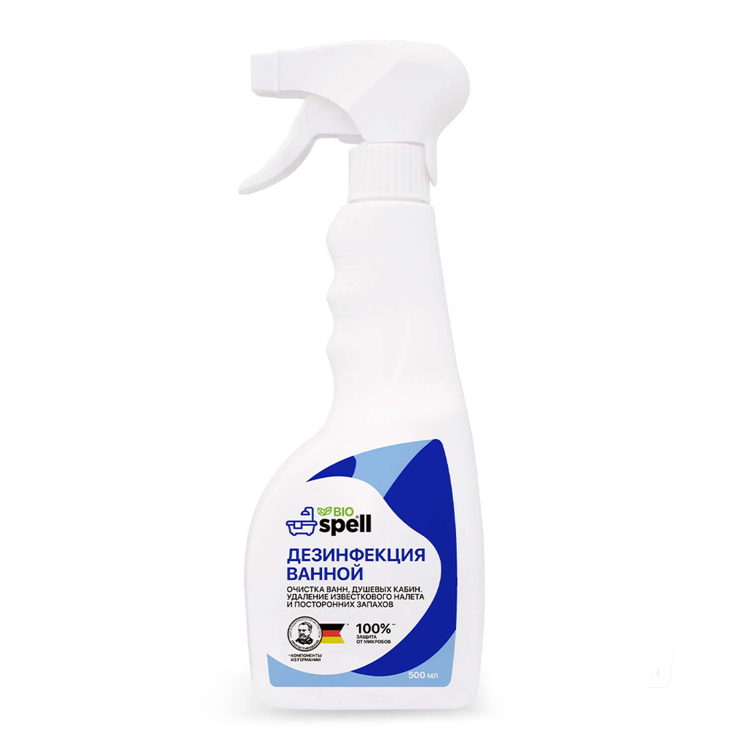 Дезинфицирующее средство SPELL для очистки и дезинфекции ванной комнаты/ акриловых ванн/ унитазов 500 мл - фото 1