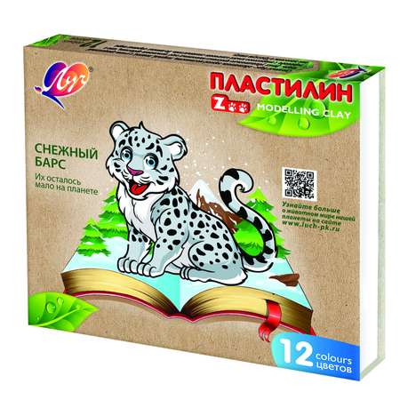 Пластилин Луч Zoo 12цветов*15г 29С 1722-08