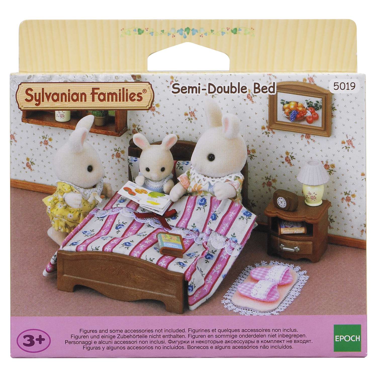 Набор Sylvanian Families Большая кровать и тумбочка 5019/2934 - фото 3