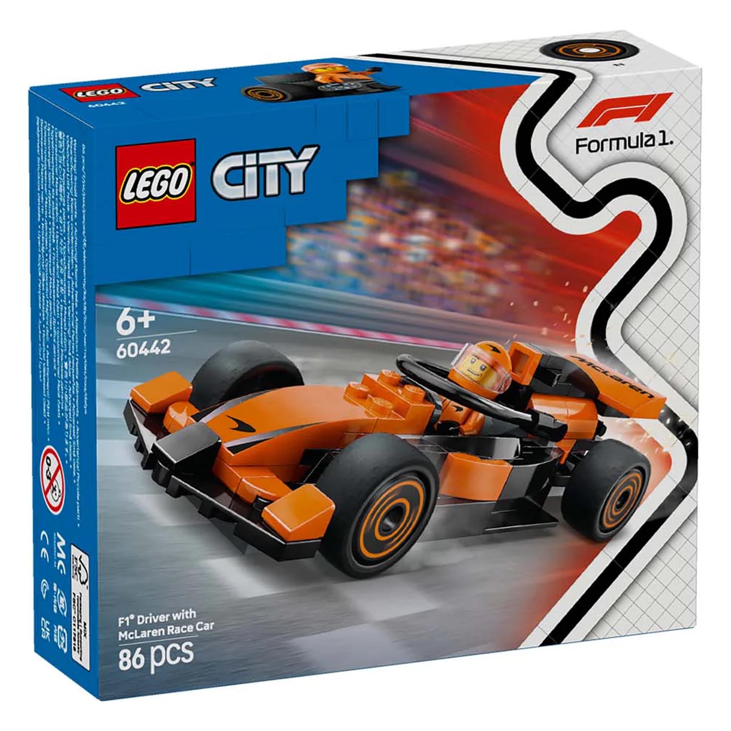 Конструктор детский LEGO City Гонщик F1 - фото 5