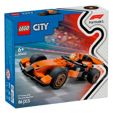 Конструктор детский LEGO City Гонщик F1