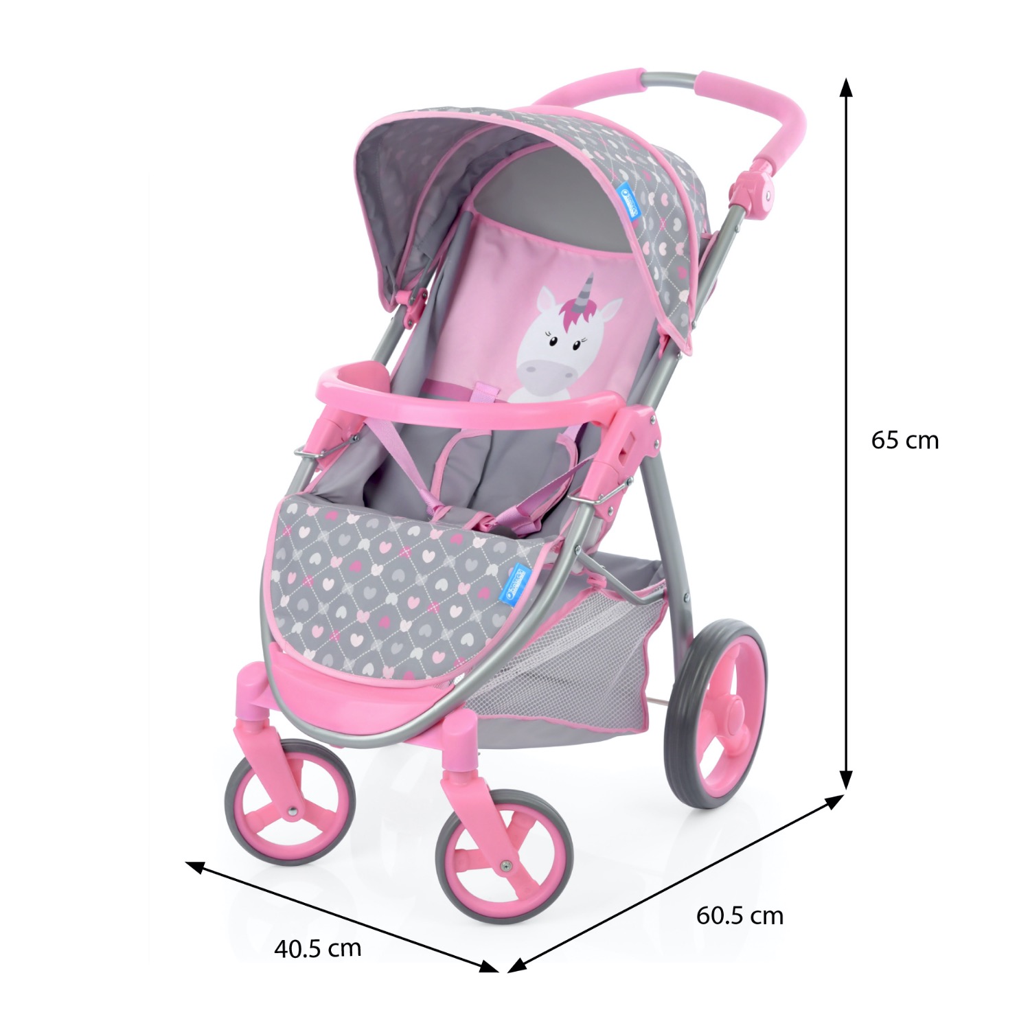 Коляска для кукол Hauck Malibu 2в1 Doll Travel System Unicorn Heart D85906 - фото 12