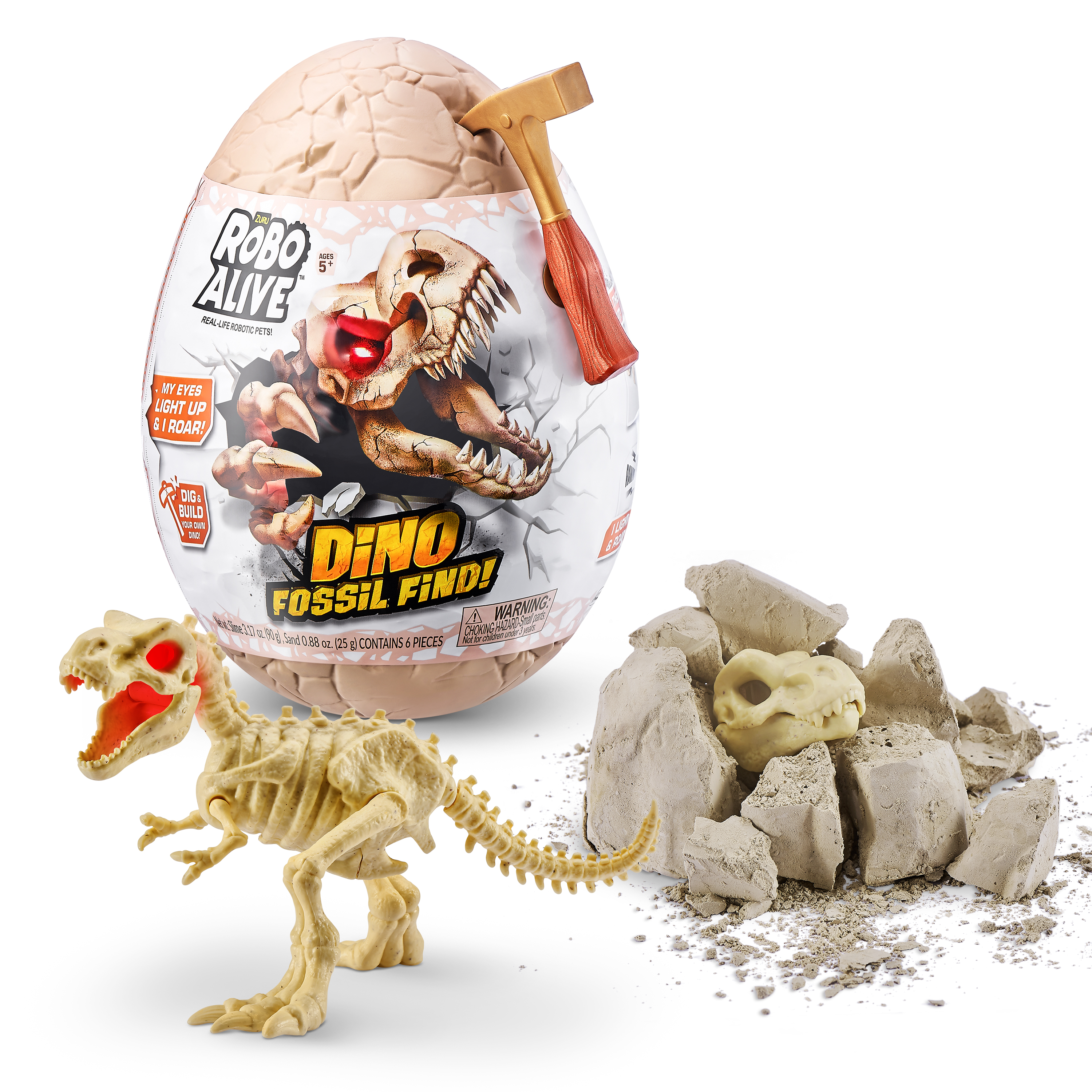 Набор игровой Zuru Robo Alive Dino Fossil Find Яйцо в непрозрачной упаковке (Сюрприз) 7156 - фото 10