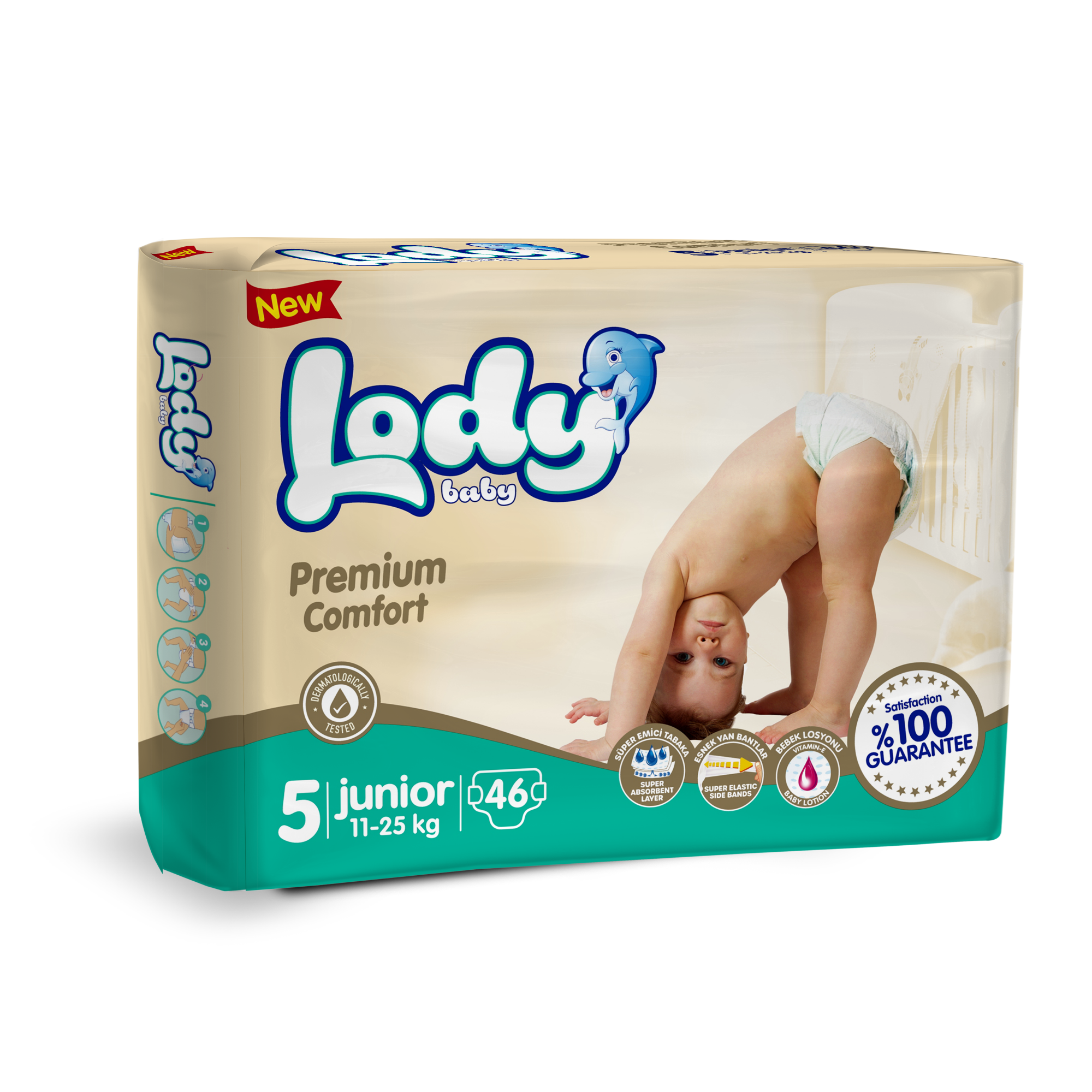 Подгузники LODY BABY 5 46 шт. - фото 1