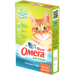Витаминное лакомство для кошек Фармакс Омега Neo+ Крепкое здоровье с морскими водорослями 90 таблеток