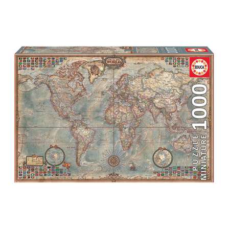 Пазл EDUCA 1000 деталей Политическая карта мира