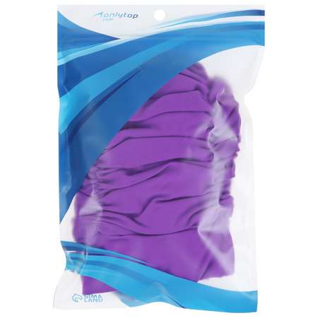Шапочка для плавания Sima-Land объёмная с подкладом. лайкра. цвет фиолетовый