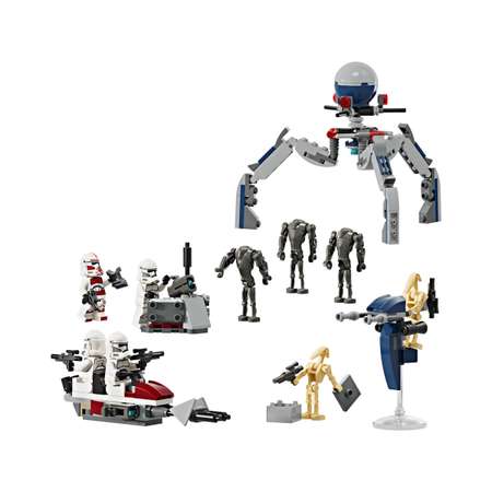 Конструктор LEGO Star Wars Боевой набор Clone Trooper и Battle Droid 75372