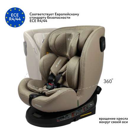 Автокресло Olsson Grow Up Beige Isofix 0+/1/2/3 (0-36 кг)