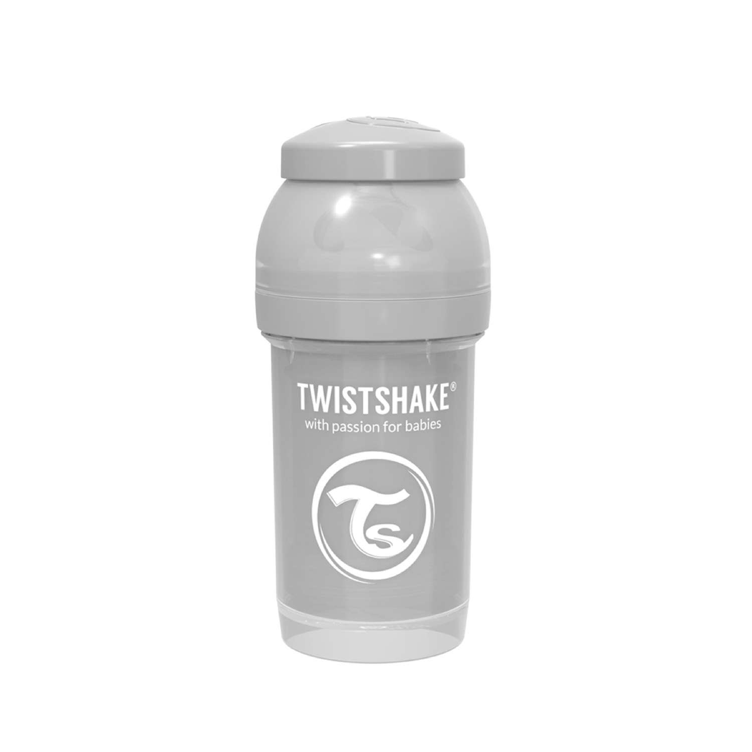 Бутылочка Twistshake Антиколиковая Пастельный серый 180 мл 0 мес+ - фото 10